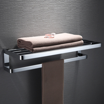 German toilet full copper solid double layer towel rack hanging towel rack high grade bathroom hardware pendant Hotel Villa