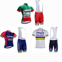 2019 Hot Sale Summer Lambo lampre short sleeve cycling suit mountain road bike breathable set uniform