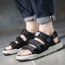 Vietnamese sandals mens sandals Velcro 2021 new students summer leisure Korean version of thick bottom trend slippers dual use