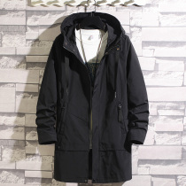 Spring outdoor sub - coat men in long - mode 2023 new trend - handsome casual windwear and cap - clothes for mens clothes TY