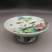Qing Tongzhi Pastel and Wanshixing fruit tray antique antique antique antique porcelain home furnishings collection