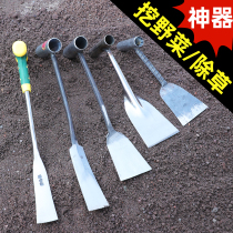 Gardening small shovel for raising flowers Outdoor tools Gouging Root Turnovers Grass Dug wild vegetable Stainless Steel Dig and Garlic Fry