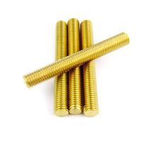 Brass screw rod brass tooth strip pure copper full tooth screw rod copper full tooth wire rod M8M10