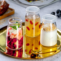 Birds nest sub-bottle Household glass bottle Sealed jar with lid High temperature resistant small mini portable food storage tank