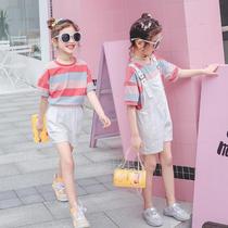 2021 new 3 summer Korean edition 4 middle and large children 5 girls 6 Swimsuit 7 strap skirt 8-year-old girl summer dress