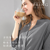 YINYUEHE2020 new yukata waffle bathrobe men and women spring and summer absorbent breathable couple bathrobe thin section
