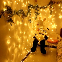 Lantern flashing lights string lights star birthday decoration scene layout Net red LED star lamp room bedroom decoration