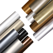 Metal Stickers Champagne Golden Ancient Bronze Self-Glued Wall Paper Matt Kitchen Stainless Steel Changed Color Drawing Rose Gold Cling Film