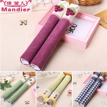 Handmade fabric double door refrigerator handle gloves thickened warm extended door handle gloves handle armrest protective cover