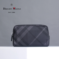 2020 new large capacity fashion trends mens plaid fabric handbags Canvas Oxford Cloth Casual Hands with Bag Tide