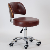 Solid Wood simple small computer chair home office lift chair backrest waist protection student desk writing chair