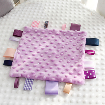Baby bean curl label safe towel can be imported to bite sleep artifact baby coaxing hand puppet toy saliva towel