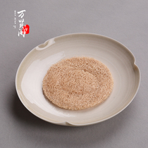 Wanxian Pavilion hand-made plant ash glaze can raise tea bearing ceramic dry foam table pot support tea set