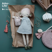 ▲ new spot Danish Fabelab cute children organic cotton cloth doll accompany comfort hand puppet