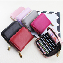 2021 new womens wallet short money clip womens simple folding card bag silver zipper coin wallet