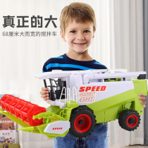Childrens boy 3-year-old toy car inertia super-large farmers tractor simulation Harvester model car