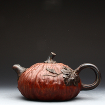 Taiwan Return Old Purple Cassera Mastermaster Jiang Rong Early All-Handmade Works Segment Clay Kagai Pumpkin Pot