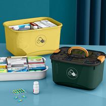 Large-capacity medicine box multi-layer full set of emergency medical care medical storage box household medicine medical kit first aid kit