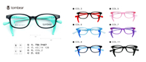tombear Tom bear glasses childrens silicone glasses TB-7107 7113 7120 Complete model