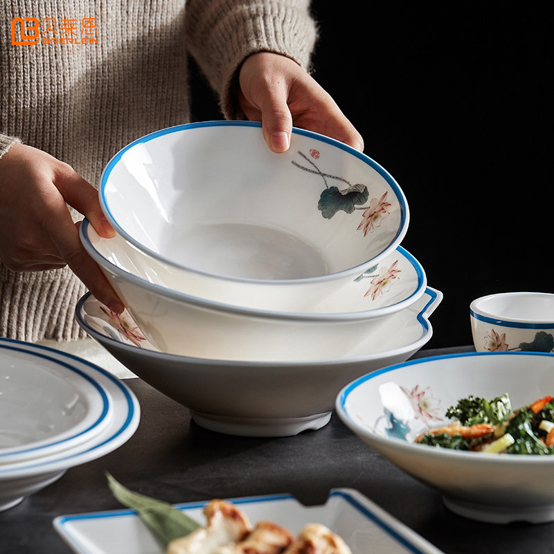 A5 miamine white water cup spoon imitation porcelain tableware spoon powder spoon hot pot shop spoon drink cup teacup