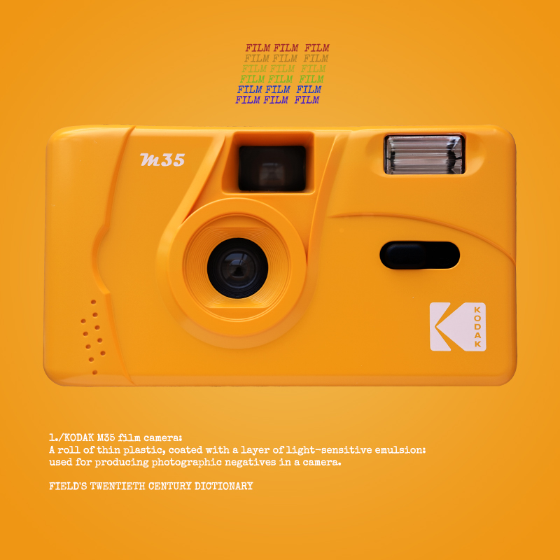 コンパクトカメラ Kodak M35 フィルム学生レトロフィルムマシン、ガールフレンドへの誕生日プレゼントとしてニッチで実用的な親友
