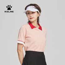 KELME Calmmy Aging Macaron Collider Polo Polo Collar Jersey Woman 2021 Summer Do Nt Knit Short Sleeve T-shirt