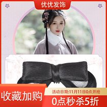 Ancient costume wig bright hair bun full hair silk soft bow hair bag daily novice back bun