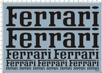 Bicycle Bicycle Ferrari (universal logo) Special water sticker (5757)