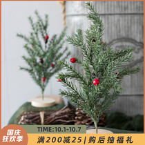 Aying small pine tree Christmas tree home desktop ornaments Nordic ins simulation mini pine pin potted shop decoration