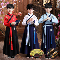 Childrens Hanfu Boys Tang suits Chinese style suits young mens costumes elegant boys costume childrens clothing Super fairy ancient style spring and autumn