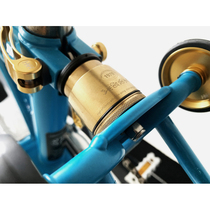 (MULTI-S)Brompton small cloth Taiwan Thunderbolt horse rear shock absorber retro bronze two-way shock absorber