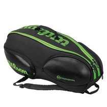 2019 Weiersheng tennis bag 9pcs backpack Black green BLADE series