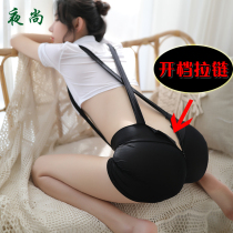 Dirt skirt womens clothes seductive spoof gifts summer opening sexy temptation transparent Korean version of ice Silk Princess uniform
