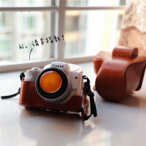 M50 Canon M100 camera bag 200D leather case M200 Sony A6400 cute M6 second generation dumb cartoon girl