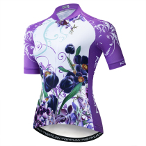 Lady Bike Riding Suit Short Sleeve Blouses New Summer Sports Breathable Speed Dry Mountain Bike Clothing