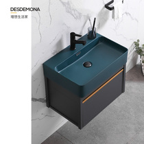 Small-sized wash basin hanging wall type mini sink basin integrated cabinet home bathroom balcony wash basin