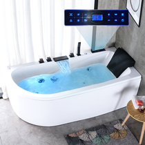 Household adult acrylic free-standing bath Hotel intelligent constant temperature heating surf massage bathtub Toilet basin