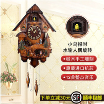 Cuckoo Music Cuckoo Wall Clock Creative Fashion Living Room Quartz Clock Time Mute Bird Music Wall Watch
