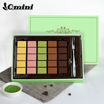 QMINI raw chocolate 180g gift box Christmas gift for girlfriend handmade matcha truffle black smart snacks