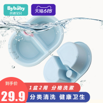 Baldy baby newborn baby basin baby washbasin divided dual-purpose washbasin wash face PP small washbasin thickened