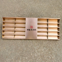 Sales department Rose gold business card holder custom stainless steel business card box Hotel real estate red bronze 20 grid business card holder