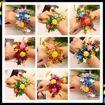 10 61 childrens performance dance props Adult kindergarten dance wrist flower opening ceremony bell bracelet