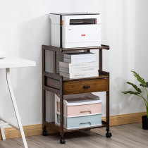 Mobile printer rack floor rack bamboo solid wood multi-layer desktop copier rack finishing rack storage shelf