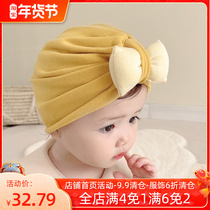 Cute baby hat autumn and winter infant Indian hat female baby boneless fetal cap newborn hat spring and autumn