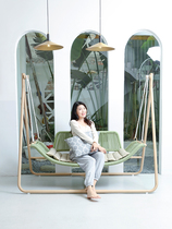 Outdoor swing basket courtyard leisure double hammock indoor villa garden swing chair hanging chair