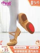 Dance Shoes Women Soft-bottom Exercises Shoes Adults Teacher Shoes Low Heel Outdoor Ballet Shoes Classical Dance Belly Dance Yoga