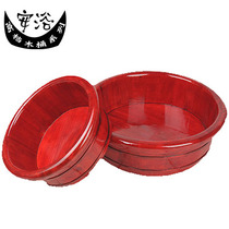 Two-piece wedding supplies foot washing basin face mahogany basin double double foot bath mahogany basin festive dowry