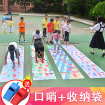 Hands and feet and hands game props group building activities fun games childrens game mats outdoor expansion