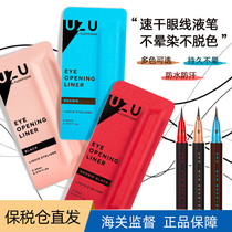 Japanese FLOW FUSHImoteliner Kumano UZU professional eyeliner pen very fine waterproof not dizzying black Brown