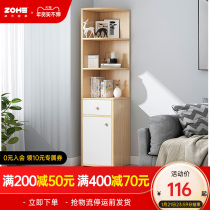 Bookshelf corner bookcase home floor shelf living room corner triangle narrow seam locker bedroom storage cabinet